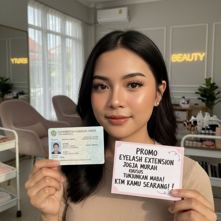 Promo Eyelash Extension Jogja Murah Khusus Maba, Tunjukkan KTM Kamu Sekarang!