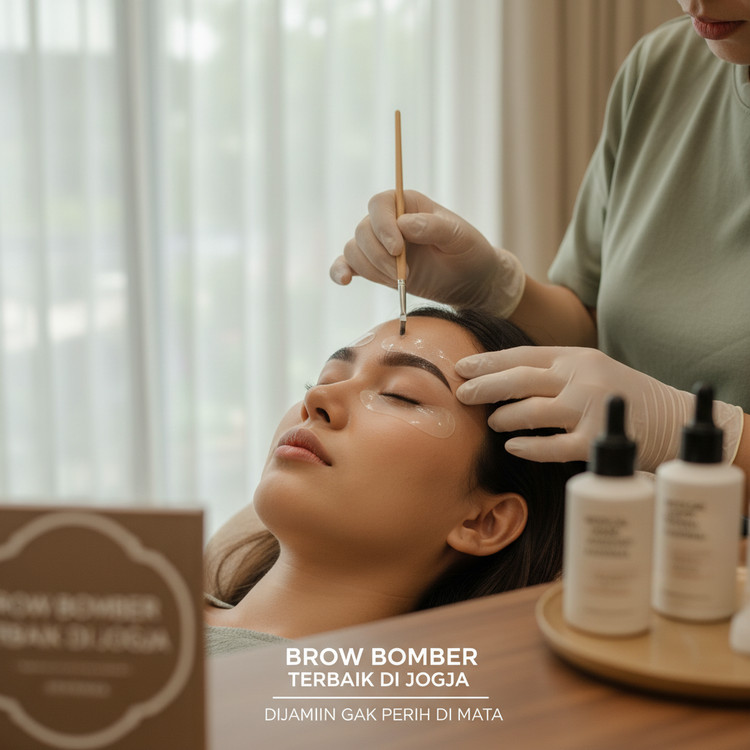 Brow Bomber Terbaik di Jogja Dijamin Gak Perih di Mata Dengan Lem Medical Grade