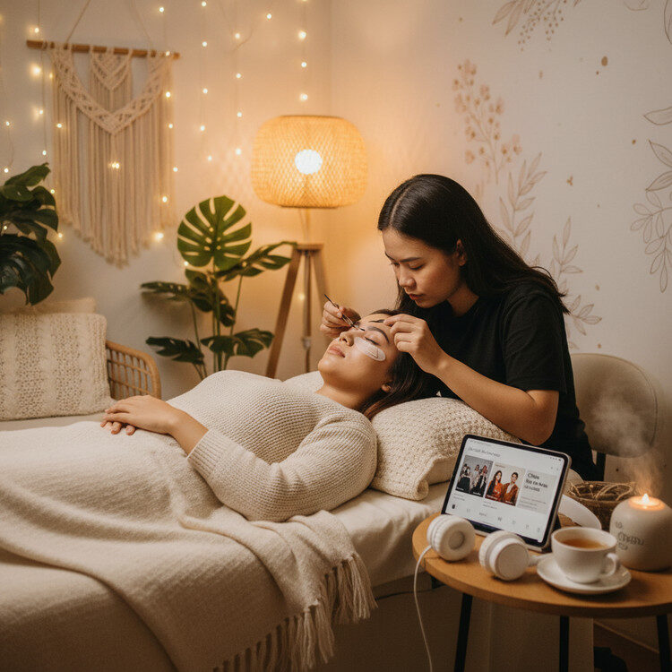 Eyelash Extension Jogja Murah Dengan Ambience Cozy dan Playlist Lagu Enak Buat Nemenin Treatment