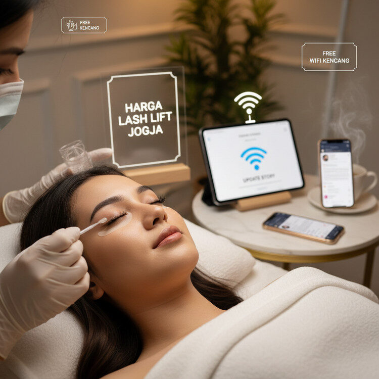 Harga Lash Lift Jogja dan Nyamannya Treatment dengan Free WiFi Kencang untuk Update Story