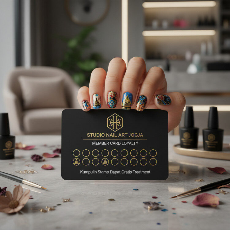 Studio Nail Art Jogja Dengan Member Card Loyalty, Kumpulin Stamp Dapat Gratis Treatment