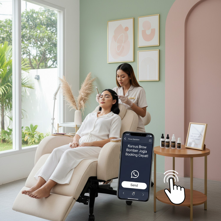 Kursus Brow Bomber Jogja Dengan Studio Nyaman & Booking WA Sat-Set Anti Ribet