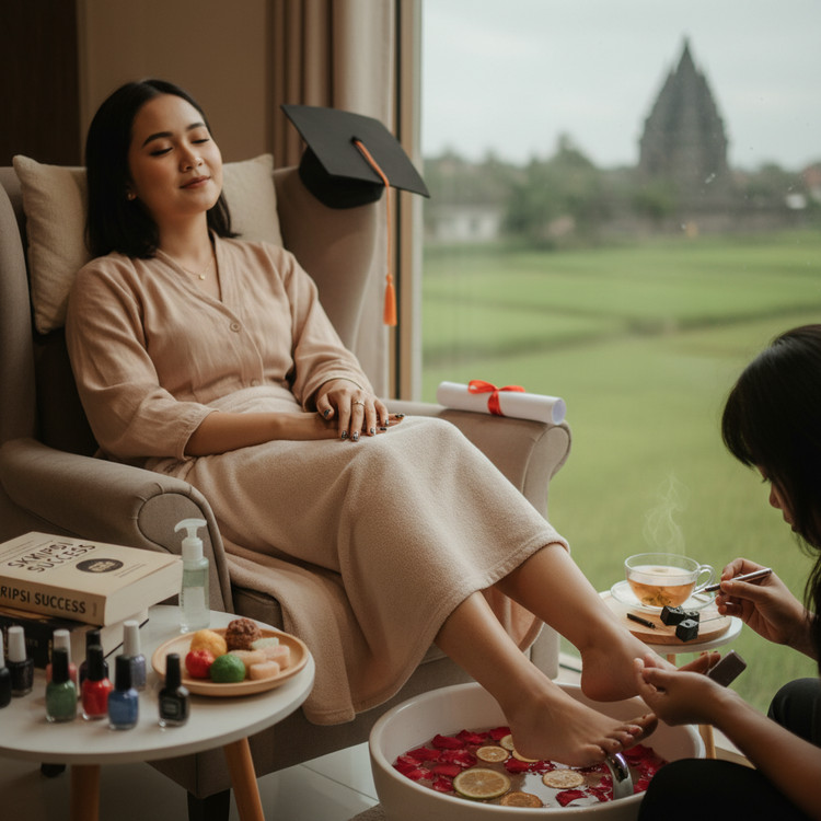 Nail Art Jogja Murah Untuk Self Reward Habis Sidang Skripsi: Manicure Pedicure Time!