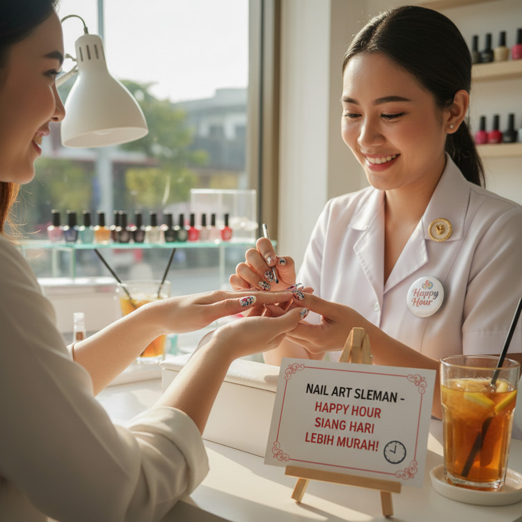 Nail Art Sleman Lebih Murah di Happy Hour Siang Hari