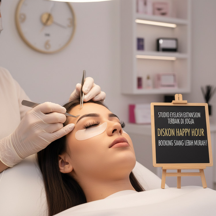Studio Eyelash Extension Terbaik di Jogja Dengan Diskon Happy Hour, Booking Siang Lebih Murah