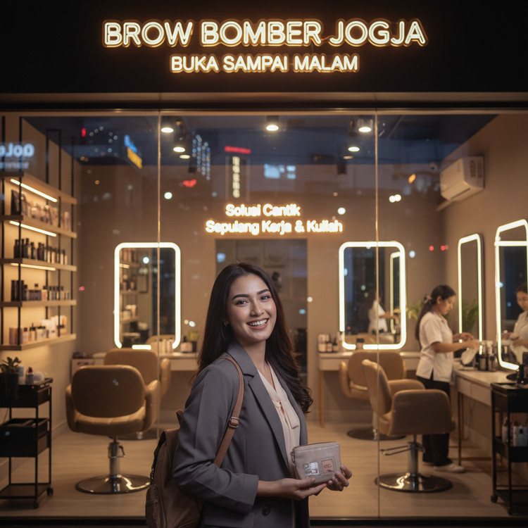 Brow Bomber Jogja Buka Sampai Malam, Solusi Cantik Sepulang Kerja dan Kuliah