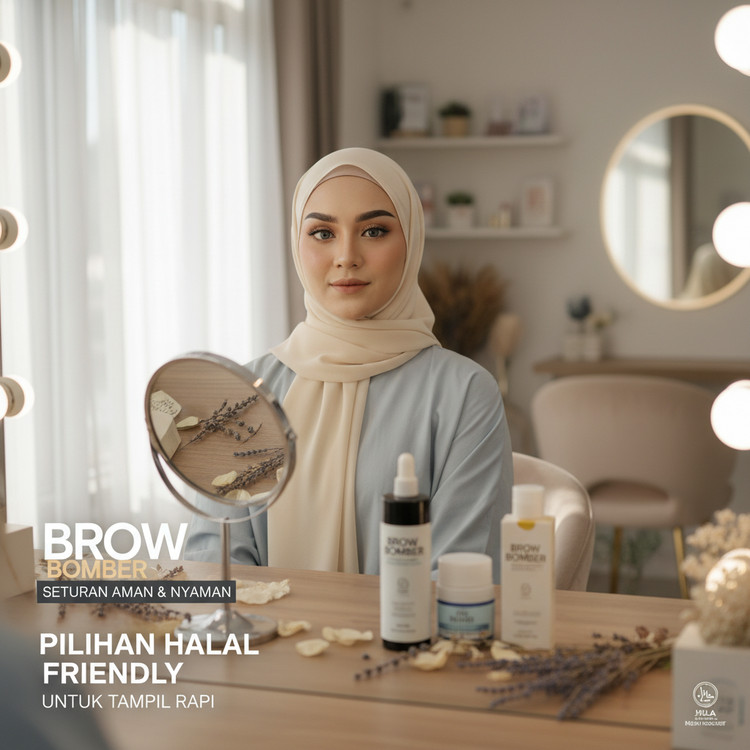 Brow Bomber Seturan Aman dan Nyaman? Pilihan Halal Friendly Untuk Tampil Rapi