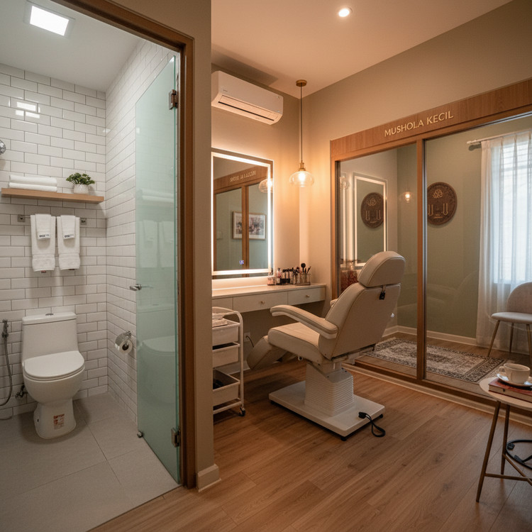 Brow Bomber Seturan dengan Toilet Bersih dan Mushola Kecil yang Nyaman Untuk Me Time