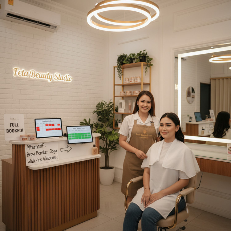 Hasil Brow Bomber Jogja: Alternatif Saat Feta Beauty Studio Full Booked?